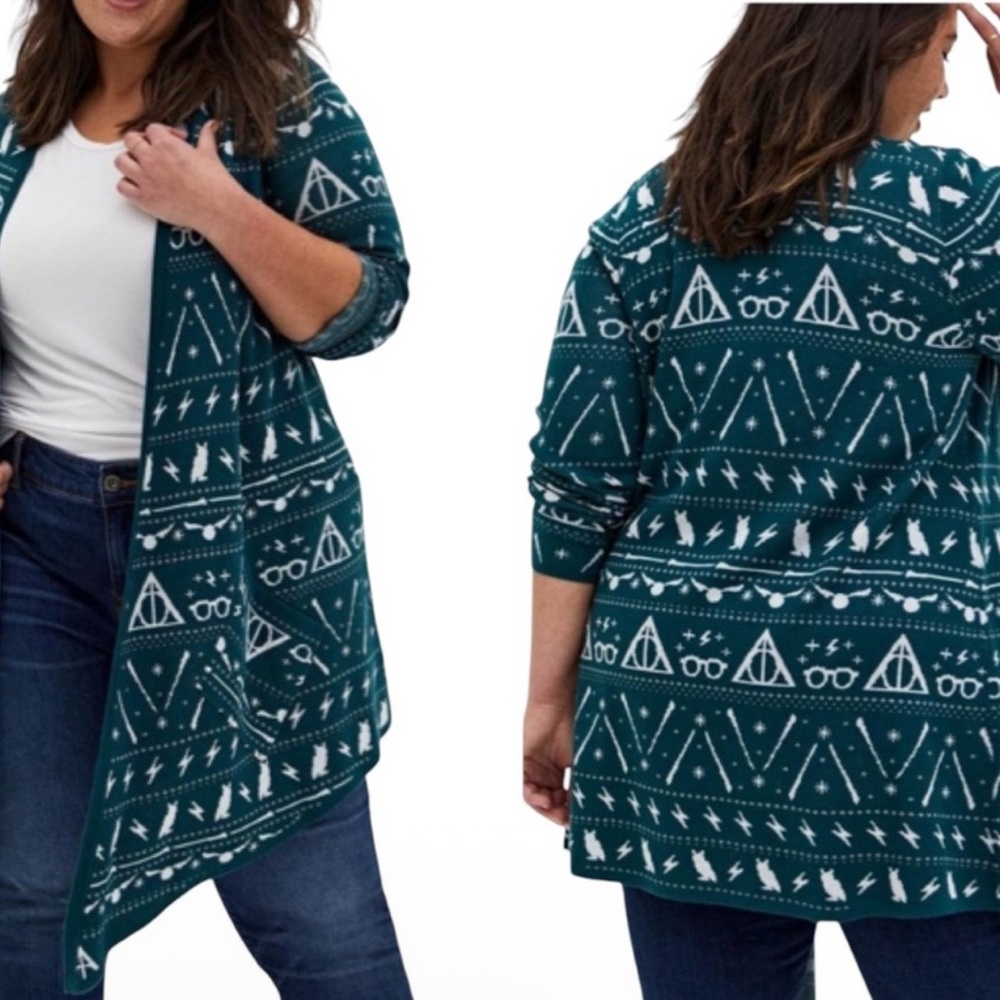 Torrid Harry Potter Fair Isle Cardigan Sweater